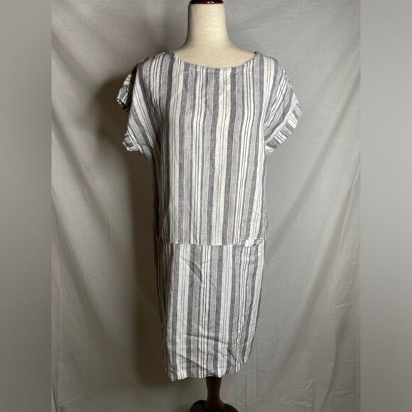 Garnet Hill Meraki Linen Dress 100% European Flax Linen size medium - Picture 2 of 6